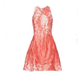 Josie Natori Coral Cocktail Dress